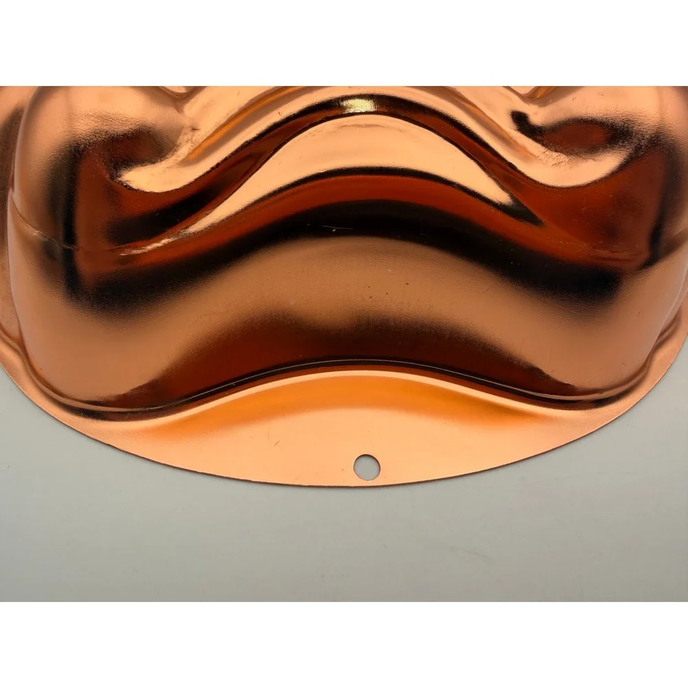 Vintage Wear-Ever Copper Aluminum Scalloped Seashell Jello Cake Mold 6 Cup 2980